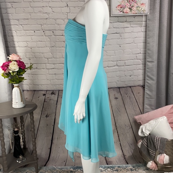 DAVID’S BRIDAL Blue Dress Size: 18 - Picture 4 of 17